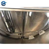 Marmite de cuisson industrielle inclinable à chauffage électrique et gaz avec agitateur et homogénéisateur pour sauces et émulsions