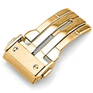 Hebilla de <span class=keywords><strong>Reloj</strong></span> Clásica de Acero Inoxidable de 18 mm, 20 mm, 22 mm, 24 mm, Cierre Plegable Compatible con Relojes <span class=keywords><strong>Hublot</strong></span>/Big Bang - Plateado, Dorado, Negro - Product Image 6