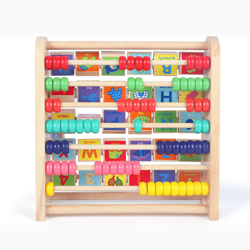 Juguete de madera para aprendizaje de matemáticas, diseño dos en