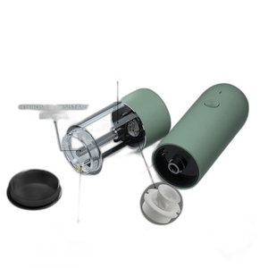 Professional Grade Performance <b>Plastic</b> Tall and Slim Electric Salt and Pepper <b>Grinder</b> Set Rechargeable Led Spice Mill - Product Image 3