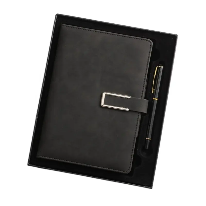 Kurumsal hediyeler promosyon not defteri yüksek kaliteli notebooklar özel Pu deri ile dizüstü Logo baskı kabartma özelleştirmek