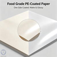 Rouleaux géants et feuilles de papier jetables de qualité alimentaire enduites de PE pour emballages alimentaires et gobelets en papier – Vente en gros usine B2B Linqu Yulong