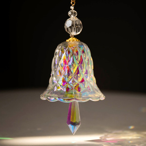 Campana de Viento de Cristal Art Deco Moderna, Colgante de Cristal Arcoíris Transfronterizo para Atrapasueños de Exterior, Decoración Navideña y para Bodas - Product Image 4