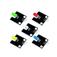 EParthub Kit LED Kompatibel R3 5mm LED Putih Merah Kuning Hijau Biru