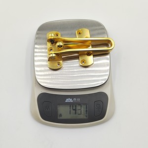 Cerradura de puerta de hotel de seguridad de material de aleación de zinc Satén Oro hebilla portero perno satén - Product Image 3