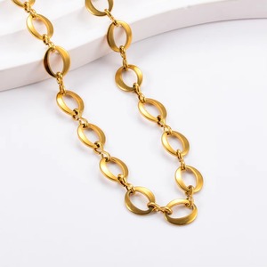Collier ras du cou en acier inoxydable, chaîne à maillons ronds de 8,2 mm de large, ne ternit pas, étanche, pour hommes et femmes, bijoux tendance - Product Image 6