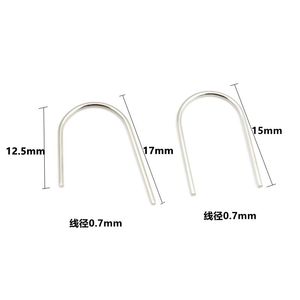 Stainless Steel U-Shaped Ear <b>Hooks</b> For <b>Earring</b> Making DIY Jewelry Accessories Gold And Silver Color 304 316 Grade Smooth Finish - Product Image 5