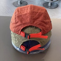 Casquette de baseball vintage unisexe sport 6 panneaux été mince léger en nylon séchage rapide bord plat incurvé ethnique haut camp casquette