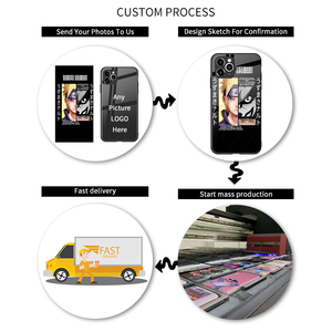 Funda de teléfono con estampado de Anime para <span class=keywords><strong>Iphone</strong></span>, <span class=keywords><strong>11</strong></span> Pro, X, Se2020, Coque Glass, A51, S20, P40lite - Product Image 6