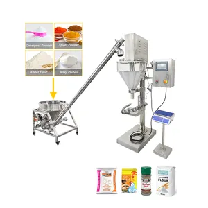 Pet Food Factory Cost-Effective Auger Filler Machine Bags Pouches Bottles Dry Powder Filling Packing Machine with Blender