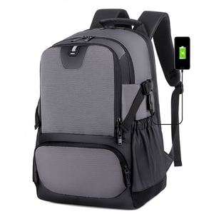 Wholesale Custom logo <b>Stylish</b> Fashion Travel <b>Waterproof</b> Oxford Men Laptop Bag 15.6 Inch Business <b>Backpack</b> - Product Image 5