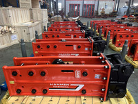 Casse-roche hydraulique à chape ouverte pour excavatrices de 2, 6, 8, 10 et 22 tonnes