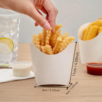 Frites pop-corn toutes sortes d'aliments délicieux emballage personnalisé conteneur de gobelets en papier kraft multicolore