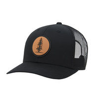 Gorra de béisbol personalizada de cuero con parche de caza, gorra deportiva de 6 paneles con malla para hombre, gorras Richardson 112 Trucker