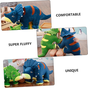 Réaliste debout féroce dinosaure enfants jouant Animal <span class=keywords><strong>Dino</strong></span> jouets en peluche cadeaux d'anniversaire 19.7 pouces bleu vendre dinosaure jouet - Product Image 4