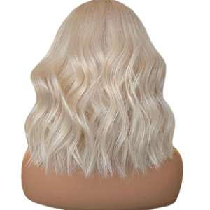 Perruques full lace wig cheveux humains, perruques cheveux vierges, ondulées, <span class=keywords><strong>film</strong></span> HD transparent, couleur glace blanc blond, perruques en soie personnalisée - Product Image 3