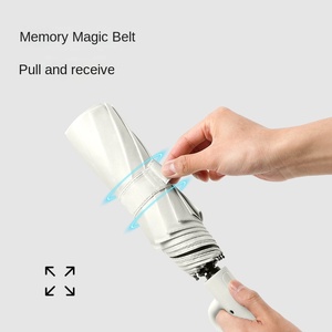 Modern 23 Inch Double Dragon Bone Ring Buckle 10 Bone Fully-<b>Automatic</b> Folding Dual-Purpose Business Gifts Travel Sunshade - Product Image 5