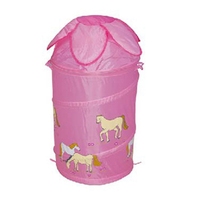 Panier à linge en forme d'animal DIY, panier de rangement pliable et rond