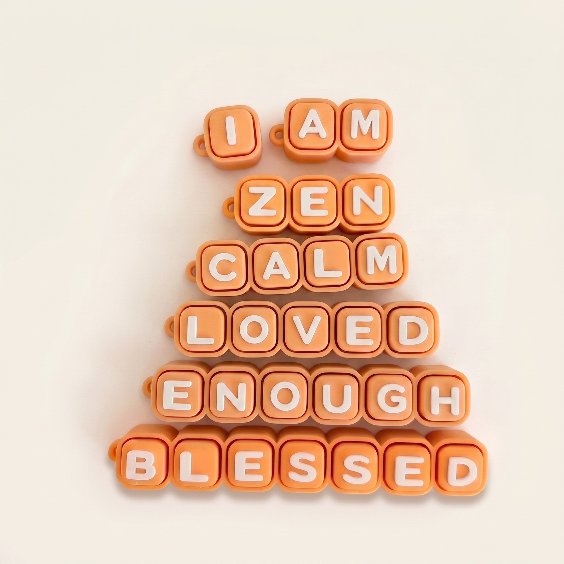 Warm orange-white font