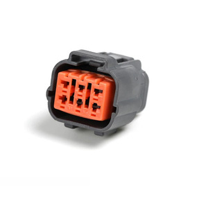 Conectores Automotrices de 6 Pines, Conector Eléctrico para Automóvil, Gris, PBT, IP20, Terminal Macho y Hembra - Product Image 1