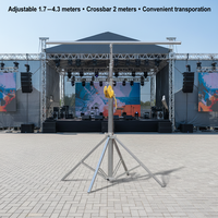 Support de lumière DJ, capacité de charge 80 kg, support de treillis portable, système de support d'éclairage événementiel auto-verrouillant et sécurisé