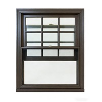 Ventanas Verticales Dobles Corredizas Americanas de Vidrio Templado Personalizadas, Fácil Instalación para Casas y Apartamentos