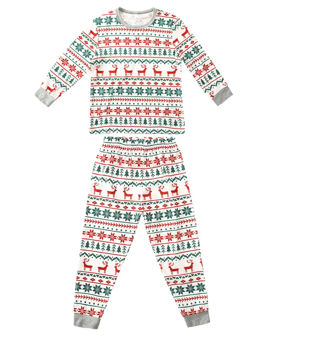 Familie Kerst Pyjama Nieuwe Ouder-Kinderen Outfit Volwassen Kids Bijpassende Kleding
