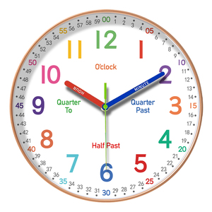 Zhongnaier Nhà Máy Tùy Chỉnh 10 Inch Đồng Hồ Treo Tường Trang Trí Nội Thất Sáng Tạo Phòng Khách Đồng Hồ Treo Tường Chất Lượng Cao Nhựa Đồng Hồ Treo Tường Cho Trẻ Em - Product Image 1