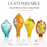 Abat-jour LED en verre massif de couleur unie, durable, taille personnalisée, pour suspension, protection oculaire, intensité variable