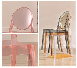 Silla de Plástico Acrílico Transparente de Lujo - Muebles de Hotel Ideales <span class=keywords><strong>para</strong></span> <span class=keywords><strong>Salones</strong></span>, Comedores y Áreas de Recepción con Estilo - Product Image 3