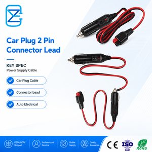 Kabel Konektor SAE 2 Pin untuk Pemantik Rokok Mobil, Perlengkapan Daya Listrik Otomotif - Product Image 1