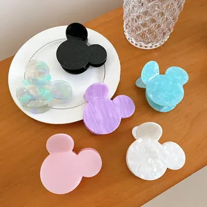 Girls Big Size 8.8cm Mickey Head Cute Hair Claw Clips Kids Cellulose Acetate Ponytail Hair Clamp Claws Hair Accessories
