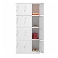 Armoire à casiers à 12 portes, meuble en acier
