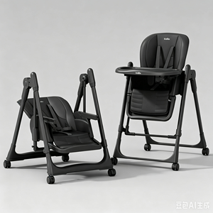 <span class=keywords><strong>Silla</strong></span> Alta Plegable Multifuncional Ajustable <span class=keywords><strong>para</strong></span> Bebé, <span class=keywords><strong>Silla</strong></span> <span class=keywords><strong>de</strong></span> Comer <span class=keywords><strong>para</strong></span> Bebé con Función <span class=keywords><strong>de</strong></span> Balanceo - Product Image 2