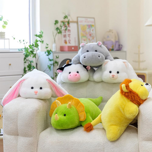 Peluche <span class=keywords><strong>ferret</strong></span> blanc mignon et dodu, avec visage de <span class=keywords><strong>ferret</strong></span> lesté, super douce, confortable à câliner, 18 pouces - Product Image 4