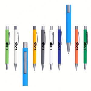 Stylos à bille en plastique multicolores à bas prix avec logo personnalisé, perles, articles en plastique bon marché, stylo gel pour promotion - Product Image 2