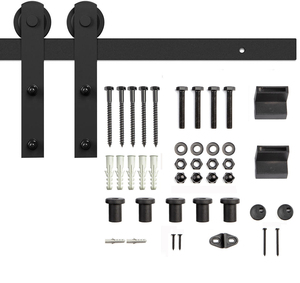 WEKIS-Juego de accesorios para puerta de Granero, Kit de rodillo para puerta de Granero, estilo moderno de América del <span class=keywords><strong>Norte</strong></span>, biplegable, de alta calidad - Product Image 2
