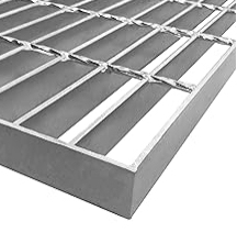 Grille en acier au carbone galvanisé de haute qualité pour plateformes de sol industrielles, systèmes de drainage - Couvercles de grilles d'évacuation - Product Image 5