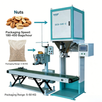 Máquina de Pesaje y Llenado Semiautomática de Alta Precisión DCS-50E-C de 10-50 kg para Arroz, Semillas, Alimentos, con Empaque en Bolsa/Papel