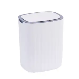 Circular plastic kitchen office vehicle mounted garbage can plastic with smart garbage bin induction garbage can