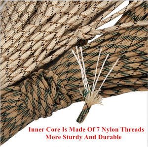 Corda da Arrampicata Resistente per Esterni 4mm, <span class=keywords><strong>Accessori</strong></span> per <span class=keywords><strong>Tenda</strong></span> da <span class=keywords><strong>Campeggio</strong></span> Antivento, Paracord 550 - Product Image 2