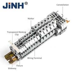 Bloc de bornes à vis <span class=keywords><strong>DK6</strong></span> pour rail DIN, 41A 800V, connecteur de câblage - Product Image 3