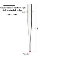 Stylet altimètre personnalisé, sonde concentrique rubis de haute précision, stylo à bille excentrique en carbure 1.0 2.0mm