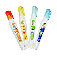 Stylo correcteur en gros, motif cheval mignon de dessin animé, 10 ml, non toxique, durable, sûr, pointe métallique, liquide blanc, fournitures de bureau et scolaires