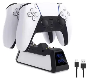LED-Anzeige Typ C Cable Sense Wireless Controller Ladest änder für Sony Playstation 5 PS5 Fast Dual Charging Dock Station