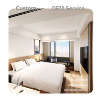 YAQI - Juego de Muebles de Dormitorio Modernos de Roble Macizo Hechos a Medida para Hoteles de 4-5 Estrellas, Proyectos de Apartamentos de Hostelería, 2 Años de Garantía