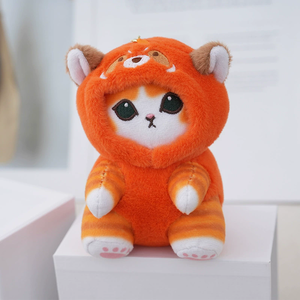 Llavero de Peluche de Gato Tiburón, Lindo y Moderno, Muñeco de Peluche de Gato Tiburón para Disfrazarse - Product Image 1
