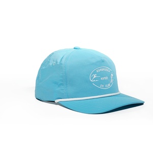 หมวก OEM พร้อมโลโก้สั่งทำ 5 แผง ปีกโค้งเล็กน้อย หมวกแก๊ปแบบ Snapback สำหรับกีฬาและกอล์ฟ  ผ้าไนลอน ปักด้วยเชือก  หมวก Gorras - Product Image 5