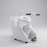 Siège de toilette portable surélevé pour voyage, chaise pliante légère en aluminium pour camping et usage domestique