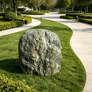 Pierre naturelle verte, roche paysagère rustique pour jardin extérieur, roche décorative durable, élément de jardin vertical - Product Image 5
